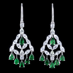 Colored Gemstone Jewelry Earrings