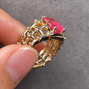 Customized Colored Gemstone Jewelry Ring