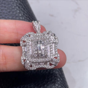 Customized White Diamond Jewelry Pendant
