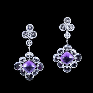 Colored Gemstone Jewelry Earrings