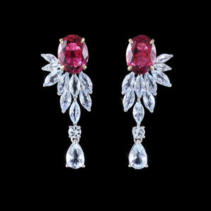 Colored Gemstone Jewelry Earrings