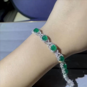 Customized Emerald Jewelry Bracelet