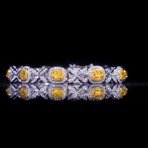 Fancy Diamond Jewelry Bracelet