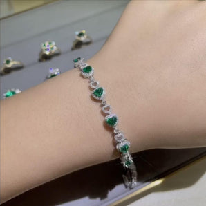 Customized Emerald Jewelry Bracelet