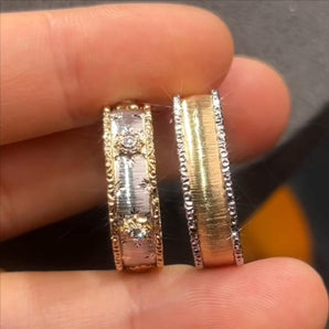 Customized White Diamond Jewelry Ring