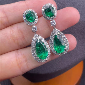 Customized Emerald Jewelry Earrings