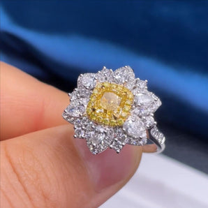 Customized Fancy Diamond Jewelry Ring