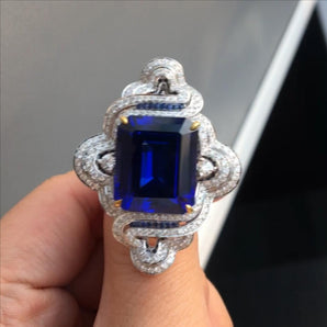 Customized Colored Gemstone Jewelry Ring