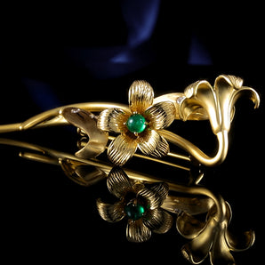 Emerald Brooch