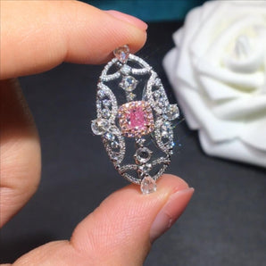 Customized Fancy Diamond Jewelry Brooch