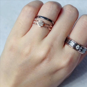 Customized White Diamond Jewelry Ring