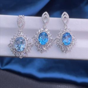 Customized Colored Gemstone Jewelry Earrings