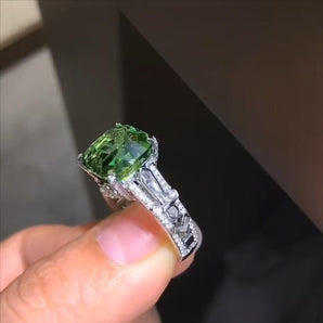 Customized Colored Gemstone Jewelry Ring