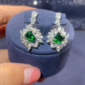 Customized Emerald Jewelry Earrings