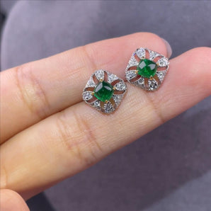Customized Emerald Jewelry Earrings