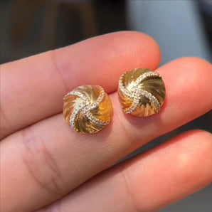 Customized White Diamond Jewelry Earrings
