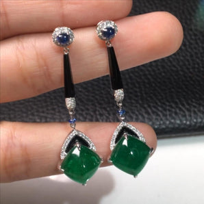 Customized Emerald Jewelry Earrings