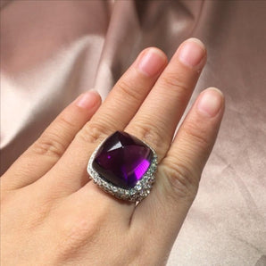 Customized Colored Gemstone Jewelry Ring