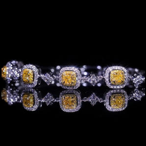 Fancy Diamond Jewelry Bracelet
