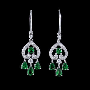 Colored Gemstone Jewelry Earrings