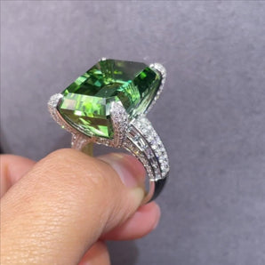 Customized Colored Gemstone Jewelry Ring