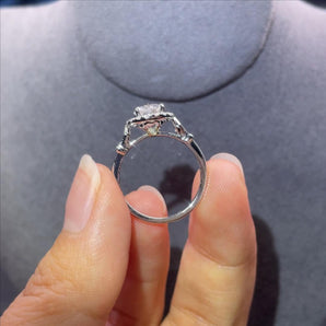 Customized White Diamond Jewelry Ring