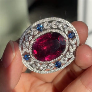 Customized Colored Gemstone Jewelry Pendant