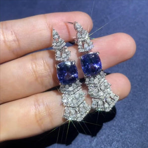 Customized Colored Gemstone Jewelry Earrings