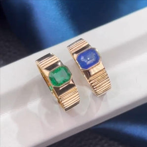 Customized Colored Gemstone Jewelry Ring