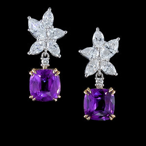 Colored Gemstone Jewelry Earrings