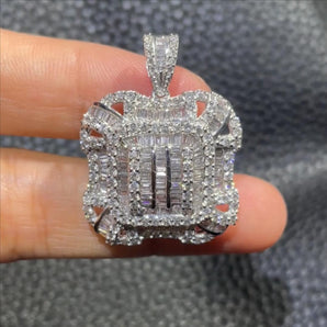 Customized White Diamond Jewelry Pendant