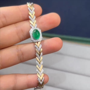 Customized Emerald Jewelry Bracelet