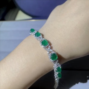 Customized Emerald Jewelry Bracelet
