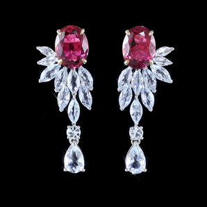 Colored Gemstone Jewelry Earrings