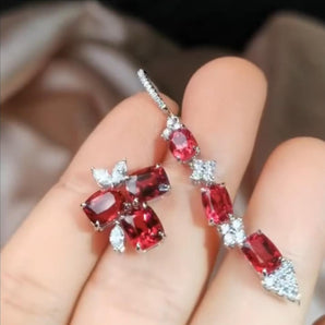 Customized Colored Gemstone Jewelry Earrings