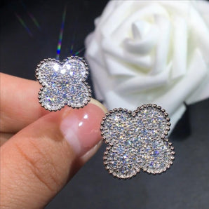 Customized White Diamond Jewelry Earrings