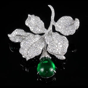Emerald Brooch