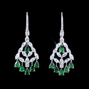 Colored Gemstone Jewelry Earrings