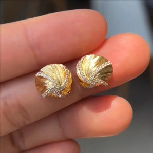 Customized White Diamond Jewelry Earrings