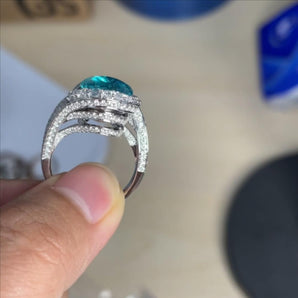 Customized Colored Gemstone Jewelry Ring