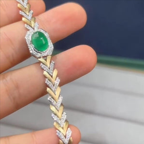 Customized Emerald Jewelry Bracelet