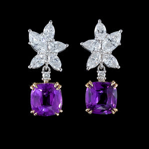 Colored Gemstone Jewelry Earrings