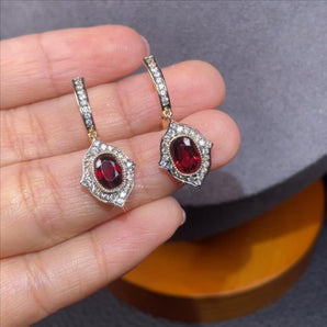 Customized Colored Gemstone Jewelry Earrings