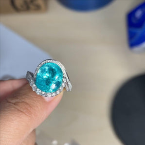 Customized Colored Gemstone Jewelry Ring