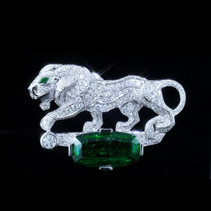 Emerald Brooch