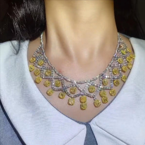 Customized Fancy Diamond Jewelry Necklaces