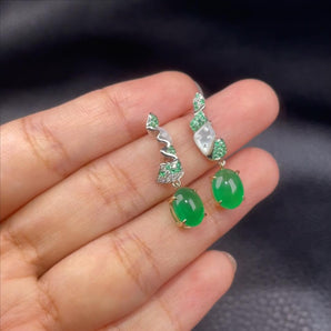Customized Emerald Jewelry Earrings