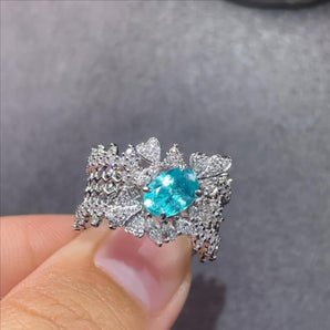 Customized Colored Gemstone Jewelry Ring
