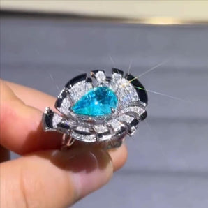 Customized Colored Gemstone Jewelry Ring