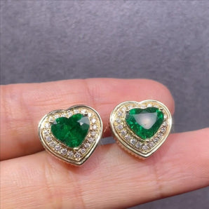 Customized Emerald Jewelry Earrings